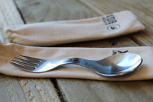 Load image into Gallery viewer, Stainless Steel Spork ~ with travel Carrying Pouch