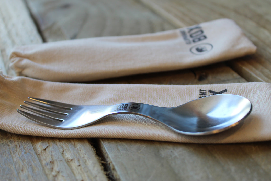 Stainless Steel Spork ~ with travel Carrying Pouch