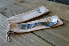 Load image into Gallery viewer, Stainless Steel Spork ~ with travel Carrying Pouch