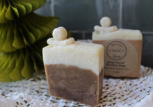 Load image into Gallery viewer, Luxury Gingerbread Soap Slice with Gingerbread Men  ~ By Mersea Mudd Shack
