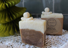 Load image into Gallery viewer, Luxury Gingerbread Soap Slice with Gingerbread Men  ~ By Mersea Mudd Shack