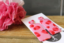 Load image into Gallery viewer, Pink Heart Rectangle dangles ~ By Sapphire Frills