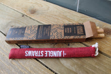 Load image into Gallery viewer, Reusable Bamboo Drinking Straws ~ Natural Jute Bag ~ Pack of 6