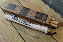 Load image into Gallery viewer, Reusable Bamboo Drinking Straws ~ Natural Jute Bag ~ Pack of 6