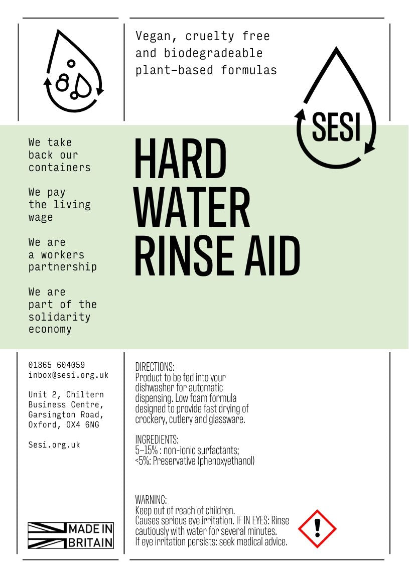 SESI Dishwasher Rinse Aid ~IN STORE REFILL ONLY ~ Per 100ml