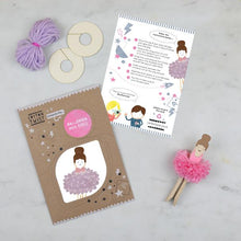 Load image into Gallery viewer, Make your own Pom Pom Ballerina Peg Doll  ~ By Cotton Twist
