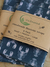 Load image into Gallery viewer, Re-usable Beeswax food wraps ~ By UnSealed