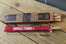 Load image into Gallery viewer, Reusable Bamboo Drinking Straws ~ Natural Jute Bag ~ Pack of 6