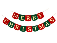 Load image into Gallery viewer, Merry Christmas Felt Bunting ~ By Pico