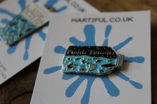 Load image into Gallery viewer, Enamel pin badges ~ Ocean Plastic ~ By Hartiful