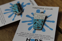 Load image into Gallery viewer, Enamel pin badges ~ Ocean Plastic ~ By Hartiful