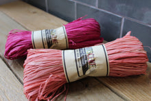 Load image into Gallery viewer, large Natural Raffia Hank ~ Assorted colours ~ By Nutscecne twine