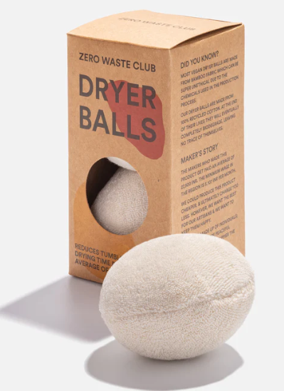 Organic Cotton Dryer Balls Pack of 2  ~By Zero Waste Club