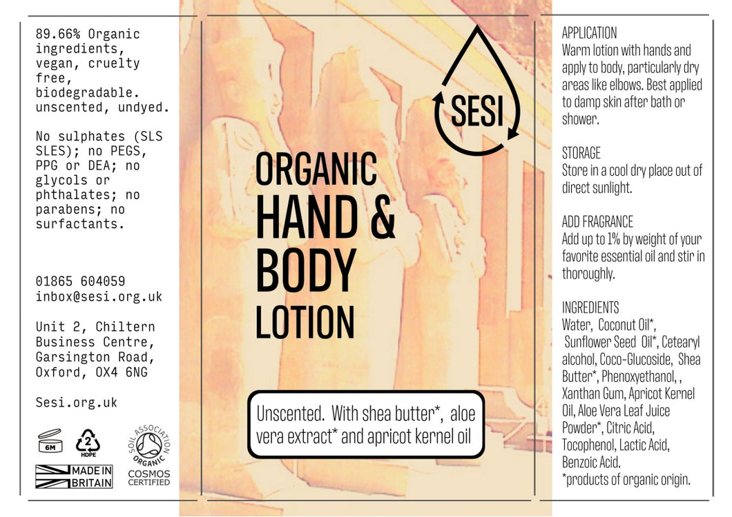 SESI Hand and Body lotion ~ IN STORE REFILL ONLY ~ Per 100ml