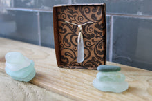 Load image into Gallery viewer, Sea &amp; River Glass Necklace on Sterling silver chain

