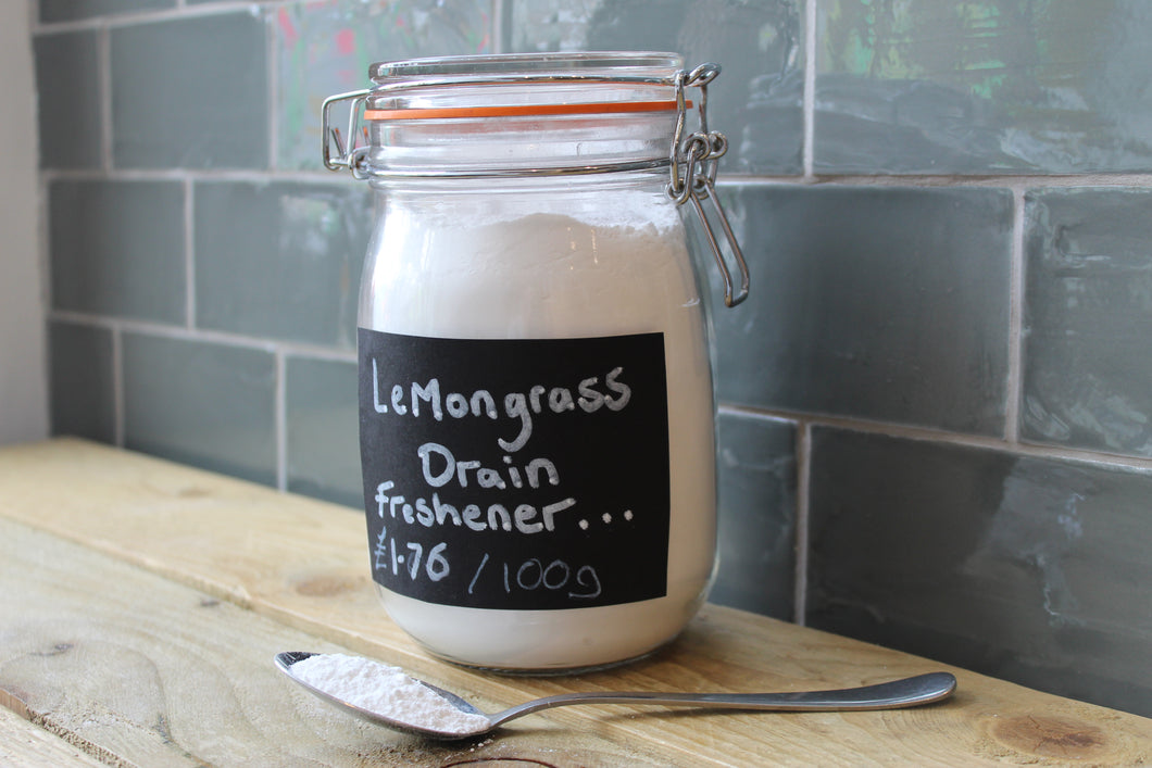 Drain Freshener ~ Lemongrass ~ per 100g ~ By Herbal Homes
