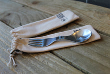 Load image into Gallery viewer, Stainless Steel Spork ~ with travel Carrying Pouch
