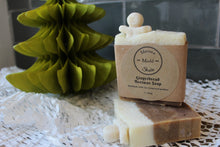 Load image into Gallery viewer, Luxury Gingerbread Soap Slice with Gingerbread Men  ~ By Mersea Mudd Shack
