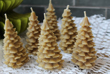 Load image into Gallery viewer, Beeswax Christmas Tree candle ~ By Mersea Mudd Shack
