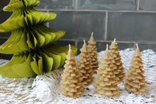 Load image into Gallery viewer, Beeswax Christmas Tree candle ~ By Mersea Mudd Shack
