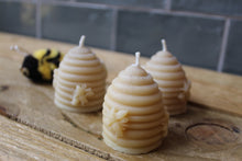 Load image into Gallery viewer, Beeswax Beehive (skep) candle ~ by Mersea Mudd Shack
