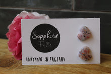 Load image into Gallery viewer, Confetti Heart Earrings ~ By Sapphire Frills

