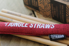 Load image into Gallery viewer, Reusable Bamboo Drinking Straws ~ Natural Jute Bag ~ Pack of 6
