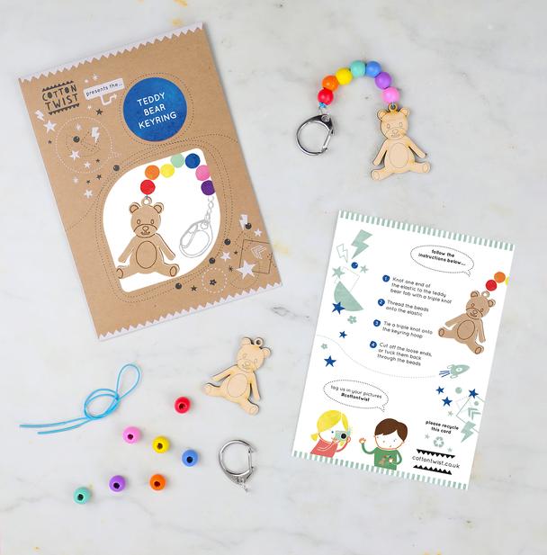 Make your Own Teddy Bear Keyring ~ By Cotton Twist
