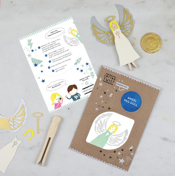 Make your own Angel peg Doll ~ By Cotton twist