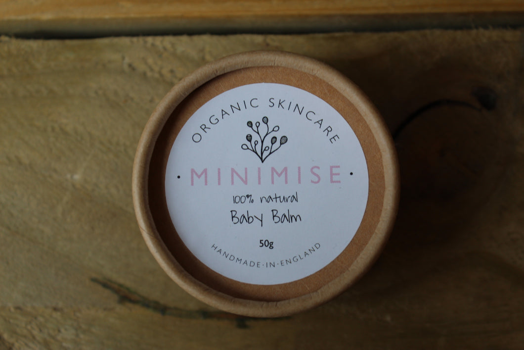 Organic ~ Baby balm ~ 50g ~ By Minimise