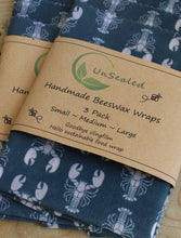 Load image into Gallery viewer, Re-usable Beeswax food wraps ~ By UnSealed

