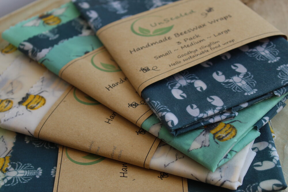 Re-usable Beeswax food wraps ~ By UnSealed