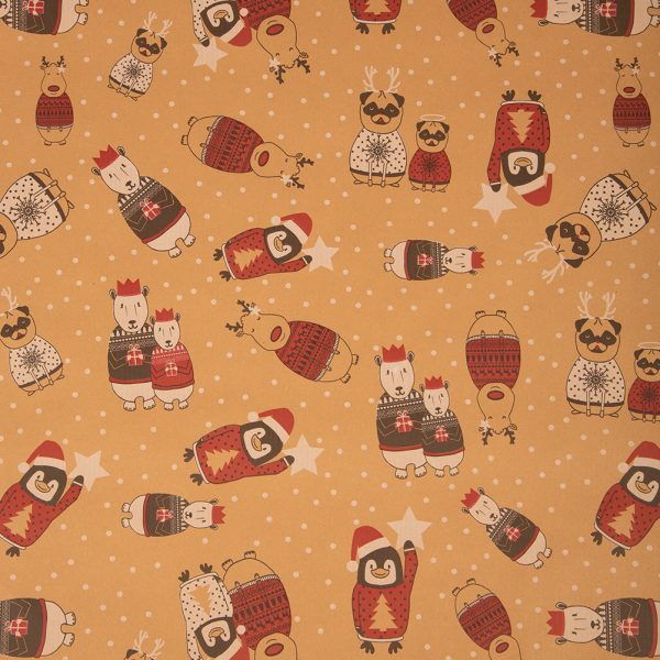 Natural Christmas Kraft Wrapping Paper ~ Christmas Companions