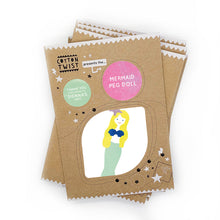 Load image into Gallery viewer, Make your Own Mermaid peg doll ~ By Cotton Twist
