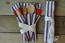 Load image into Gallery viewer, Reusable Cutlery Wrap ~ By UnSealed
