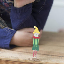 Load image into Gallery viewer, Make your own Elf peg Doll ~ By Cotton Twist
