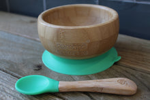 Load image into Gallery viewer, Bamboo suction Baby Bowl &amp; Spoon Set ~ By Bamboo Bamboo
