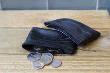 Load image into Gallery viewer, Upcycled rubber coin/card purse ~ By Planet Rubber
