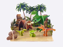 Load image into Gallery viewer, Dinosaur Roar Pop-out Eco Friendly Playset ~ By Playpress
