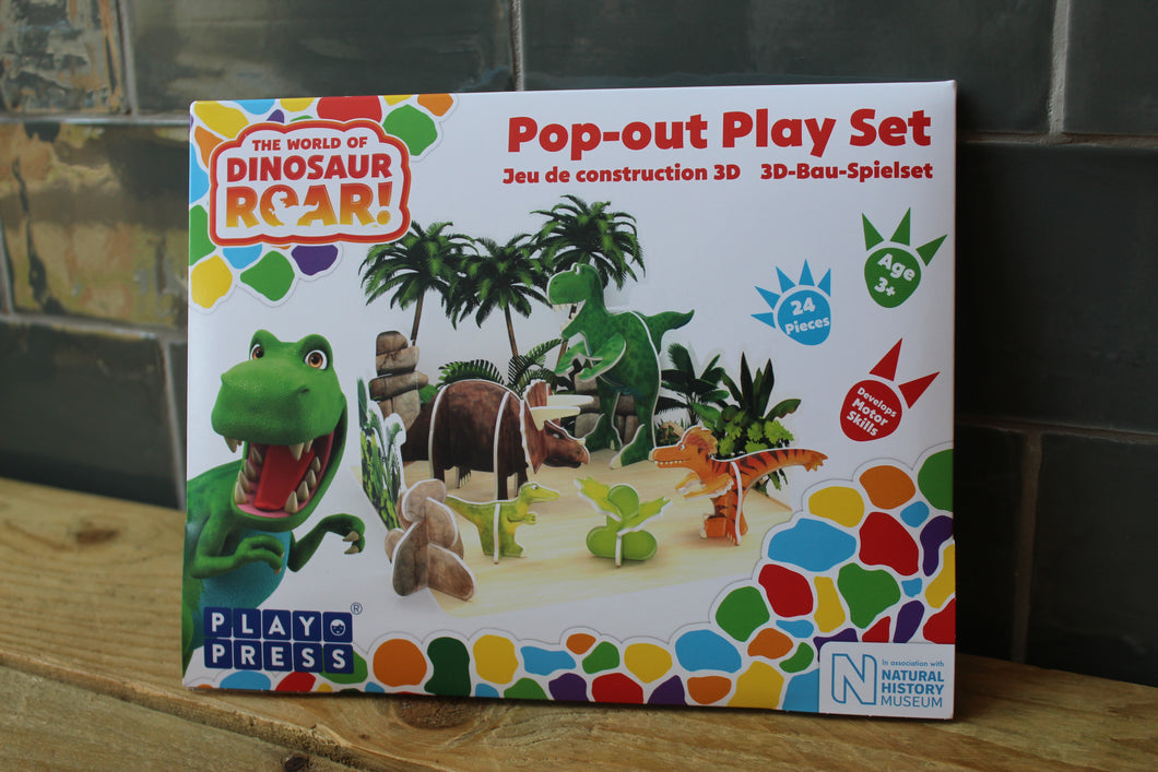 Dinosaur Roar Pop-out Eco Friendly Playset ~ By Playpress