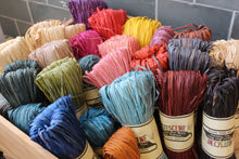 Load image into Gallery viewer, large Natural Raffia Hank ~ Assorted colours ~ By Nutscecne twine
