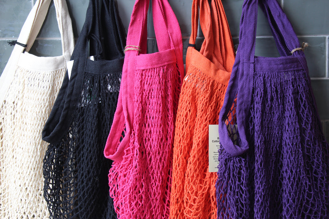 Recycled cotton String Bags