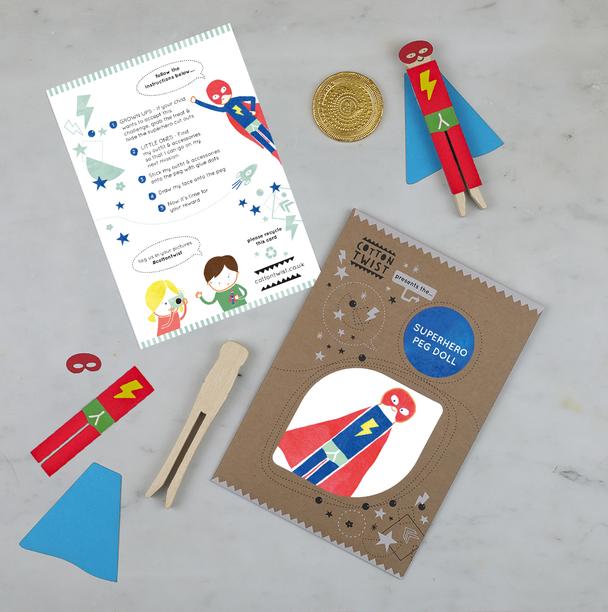 Make your own Super Hero Peg Doll ~By Cotton Twist